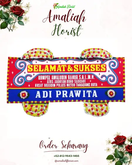 Papan Bunga Ucapan Selamat Mandioli Utara